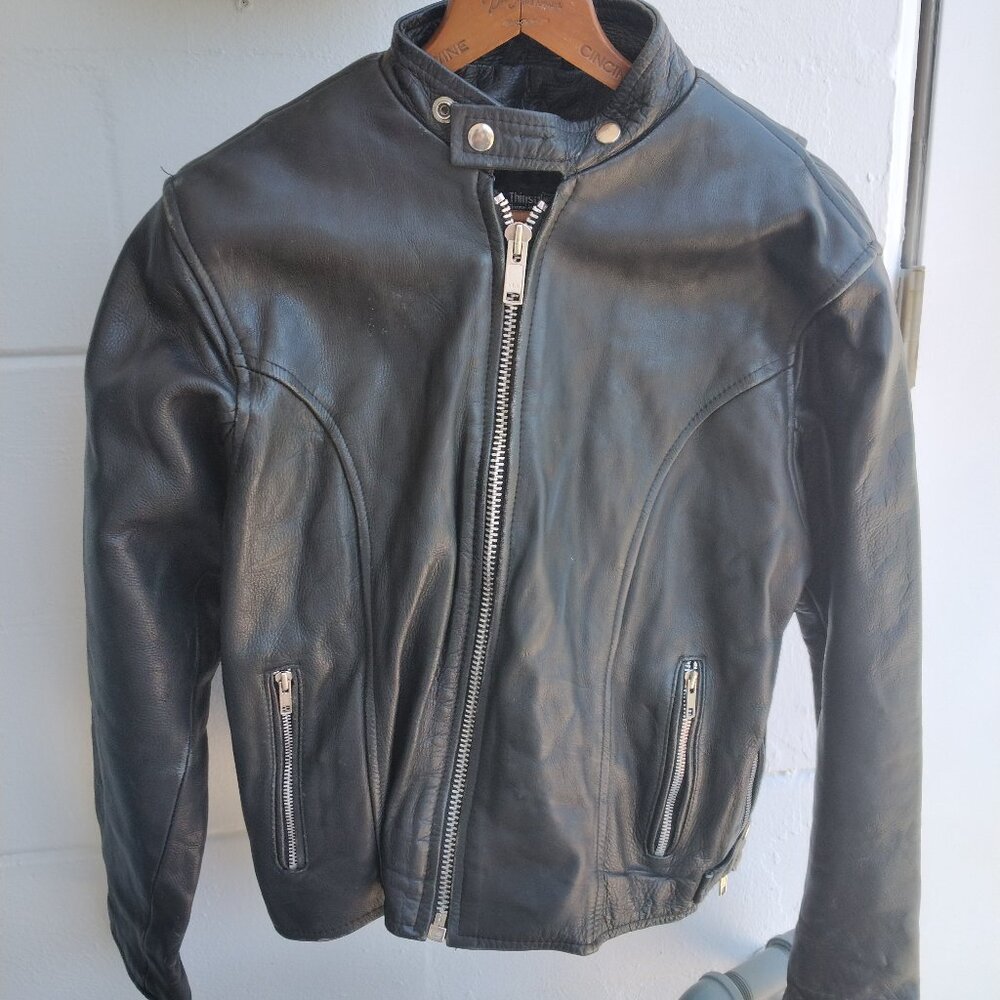 Route 66 Leather Motorcycle Jacket